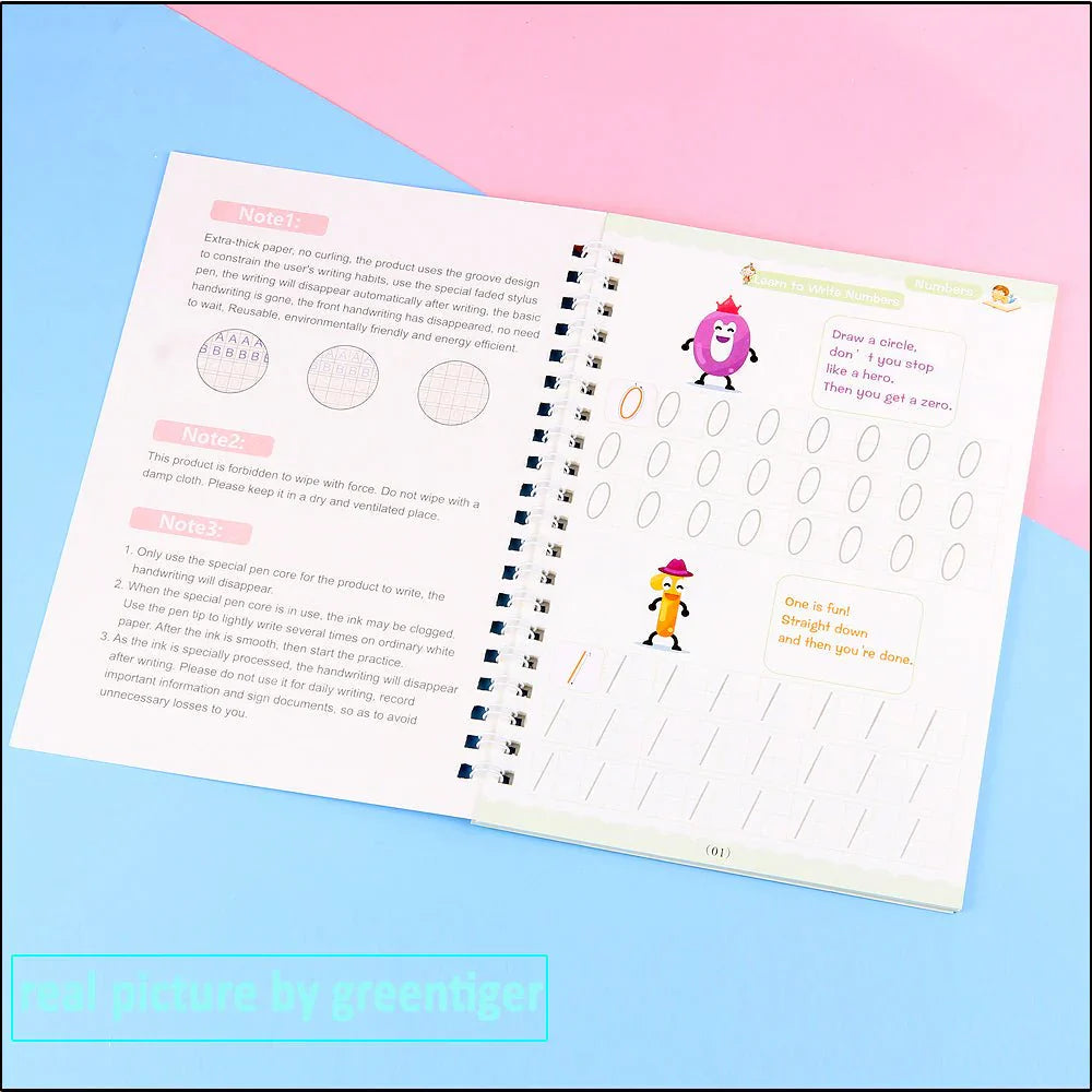 EduGlow™ Magic Practice Copybook Set (4 Books)